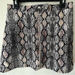 Altar’d State, Snakeskin Print Skirt size Large